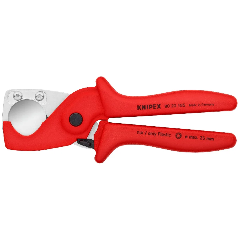 Precision cutting pliers for fine wires and cables-Knipex 90 20 185 7 1/4" PlastiCut® Flexible Hose and PVC Cutter