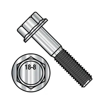 High-performance bolts for automotive applications-JFAST 3116BF188 - 5/16-18X1  Hex Head Flange Non Serrated Frame Bolt IFI-111 2002 18 8 Stainless Steel, Case Quantity: 
500