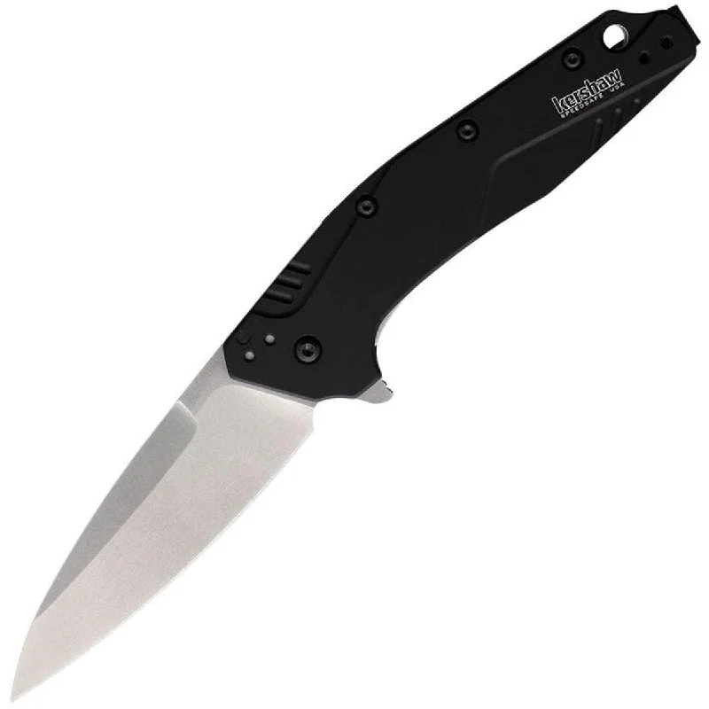 Precision utility knives for clean and straight cuts in cardboard-Kershaw Dividend, 3" MagnaCut Blade, Black Aluminum Handle - 1812BLKMAG