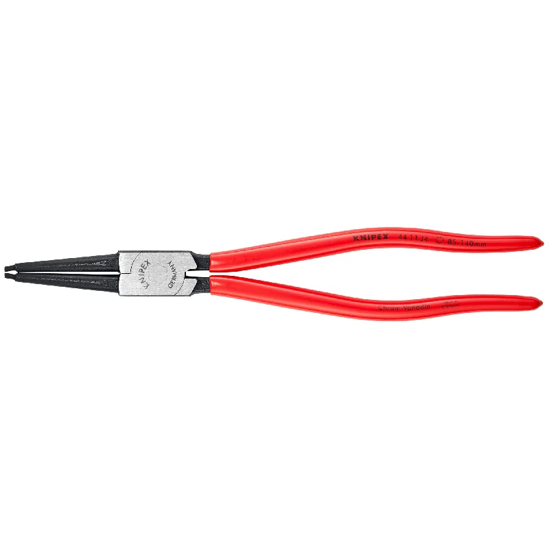 Pliers with adjustable jaws for precision grip-Knipex 44 11 J4 12 1/2" Internal Snap Ring Pliers-Forged Tips