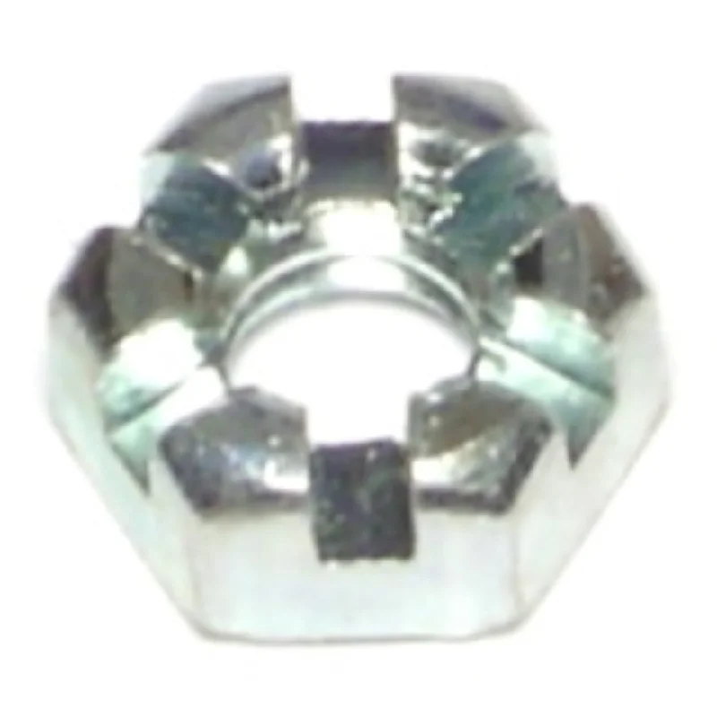 Precision nuts for engineering and design-1/4"-20 Zinc Plated Steel Coarse Thread Slotted Hex Nuts