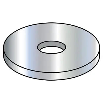 Washers for joining different materials securely-JFAST 31WFBW - 5/16" Flat Washers, Type B Wide Series, Steel, Zinc, Case Quantity: 2000