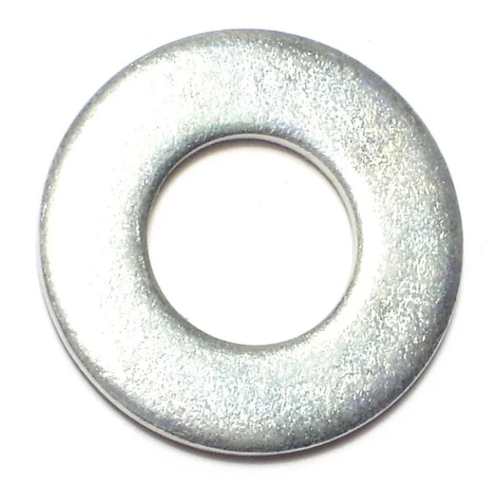 Washers for securing machine components-9/16" x 19/32" x 1-3/16" Zinc Plated Grade 2 Steel SAE Flat Washers