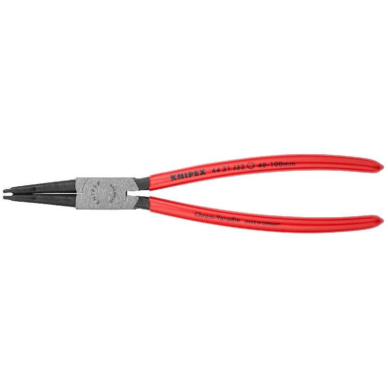 Pliers for heavy-duty welding and metalworking projects-Knipex 44 31 J32 9" Internal 45° Angled Snap Ring Pliers-Forged Tips