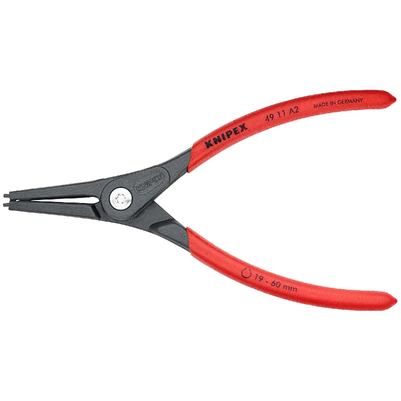 Pliers for cutting rebar and other tough metals-Knipex 49 11 A2 SBA 7 1/4" External Precision Snap Ring Pliers