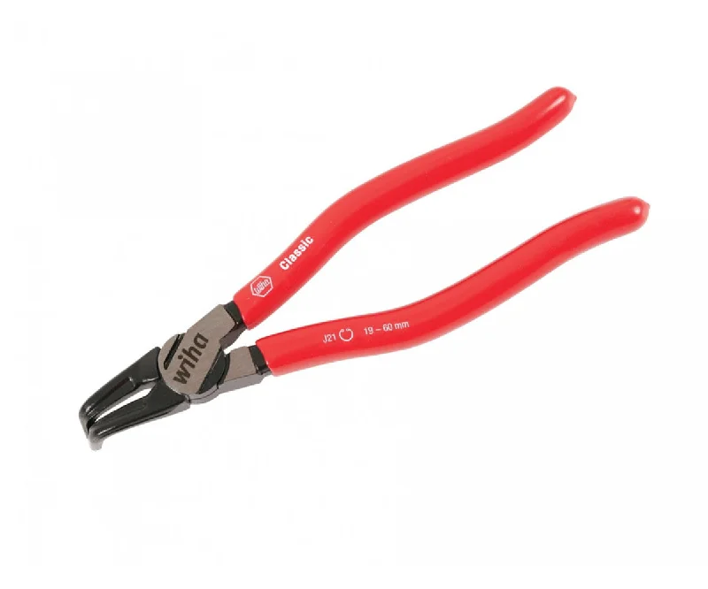 High-leverage pliers for extra gripping power-Wiha Tools 32686 1/2" - 1" 90 Degree Internal Ring Pliers