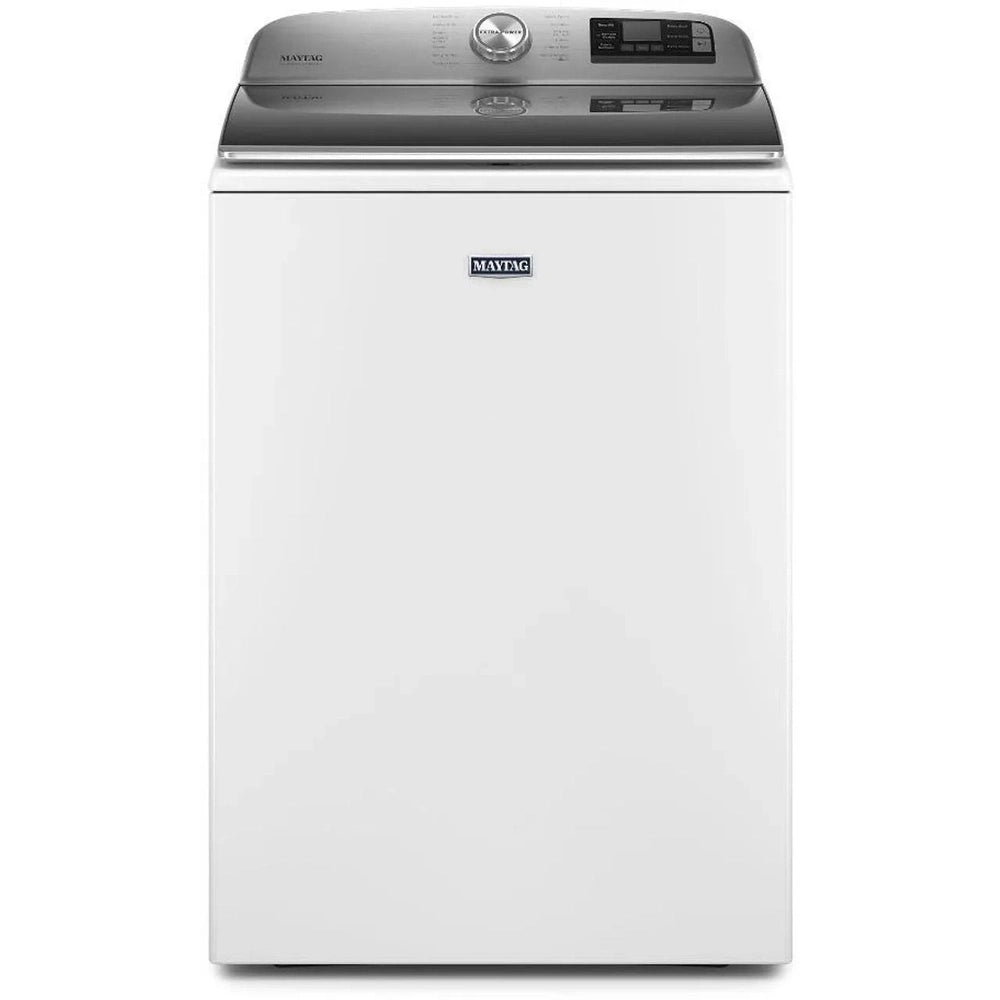 Heavy-duty washers for high-stress environments-Maytag 5.2-cu ft High Efficiency Agitator Smart Top-Load Washer MVW7230HW