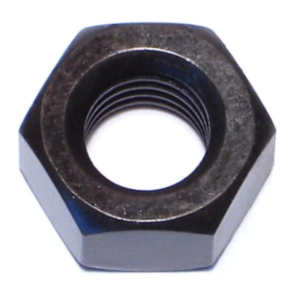 Tamper-proof nuts for security installations-12mm-1.75 Black Phosphate Class 10 Steel Coarse Thread Hex Nuts (150 pcs.)