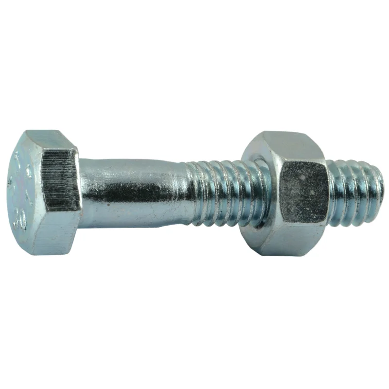 Bolts with anti-corrosion coatings for outdoor use-5/16"-18 x 1-1/2" Zinc Plated Grade 2 / A307 Steel Coarse Thread Hex Bolts