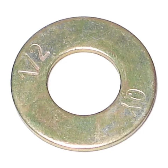 Custom washers for specific fastening needs-1/2" x 17/32" x 1-1/16" Zinc Plated Grade 8 Steel SAE Flat Washers