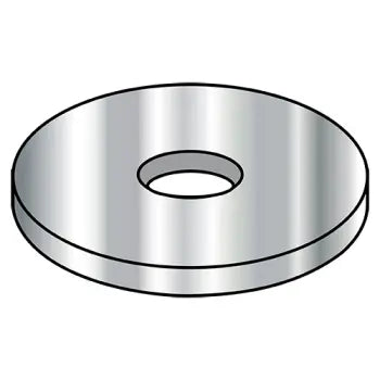 Large washers for heavy-duty equipment-JFAST 06WFBW300 - #6 Flat Washers, Type B Wide Series, 300 Series Stainless Steel, Made in USA, DFAR Compliant, Case Quantity: 5000