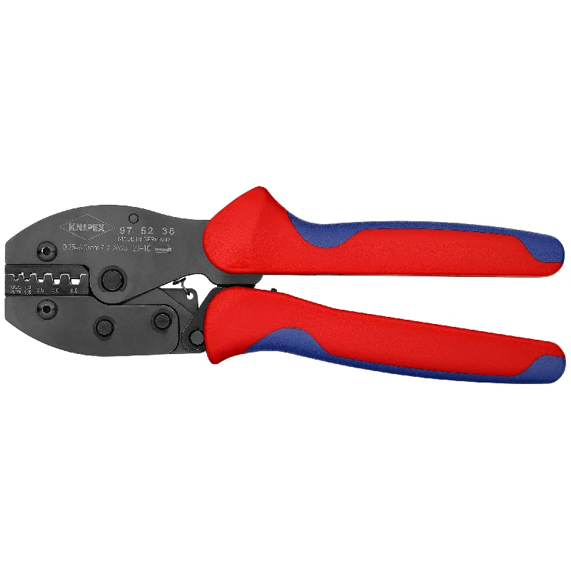 Pliers for hobbyists and DIY enthusiasts-Knipex 97 52 38 8 1/2" Crimping Pliers For Insulated and Non-Insulated Wire Ferrules