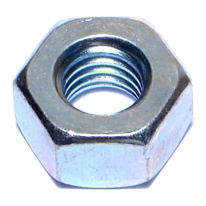 Locking nuts for structural steel projects-7/16"-14 Zinc Plated Grade 2 Steel Coarse Thread Heavy Hex Nuts