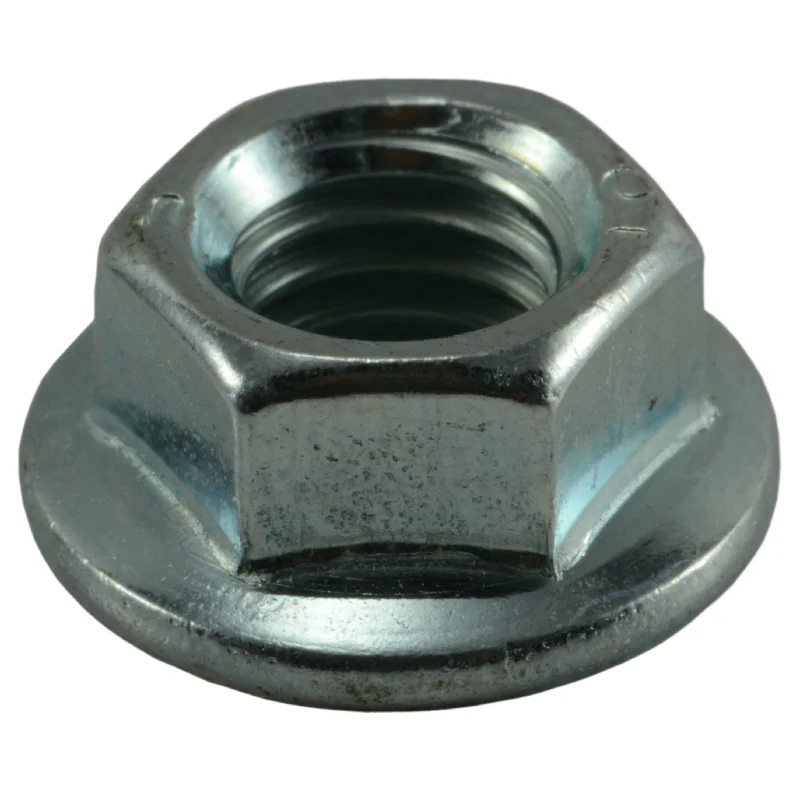 Heavy-duty nuts for large-scale construction-8mm-1.25 Zinc Plated Class 10 Steel Coarse Thread JIS Flange Nuts