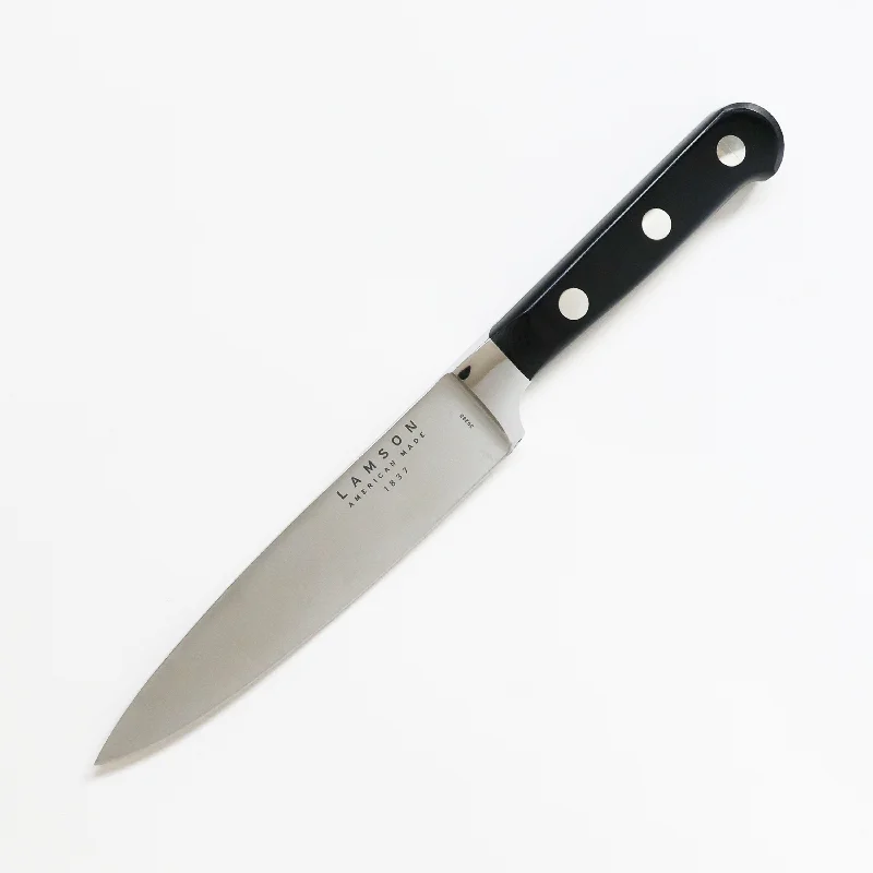 Utility knives with non-slip textured handles for improved grip-Lamson Midnight Utility Knife, 6"