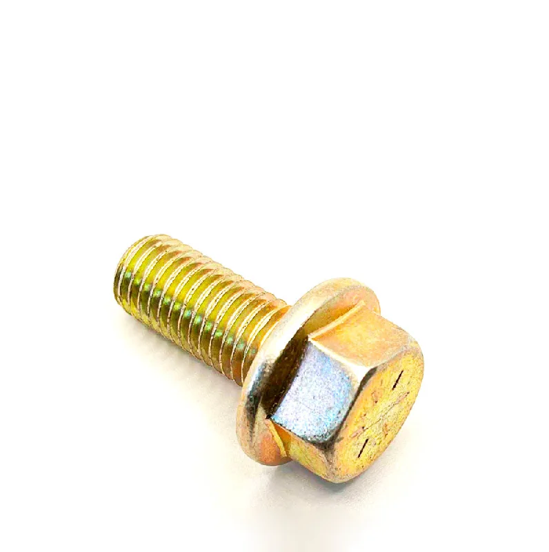 Bolts for automotive bodywork assembly-5/8-11 X 1-1/2in UNC Grade 8 Flange Bolt Yellow Zinc