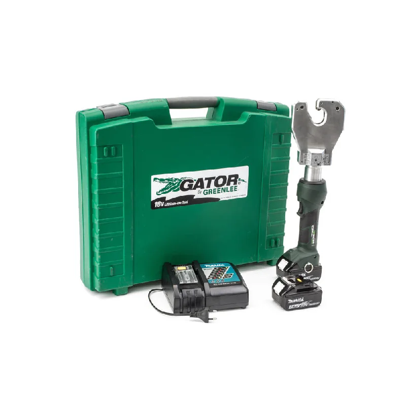 Pliers with built-in wire crimping capabilities-Greenlee EK6ATILX12 6 Ton Crimper, Quad Anderson Top Inline Li-Ion, Standard, 12V