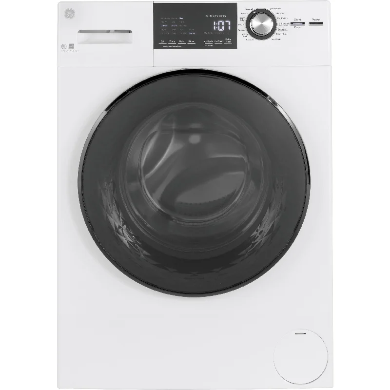 Washers for preventing leakages in piping systems-GE 2.8 Cu. Ft. Front Loading Washer with Steam GFW148SSMWW