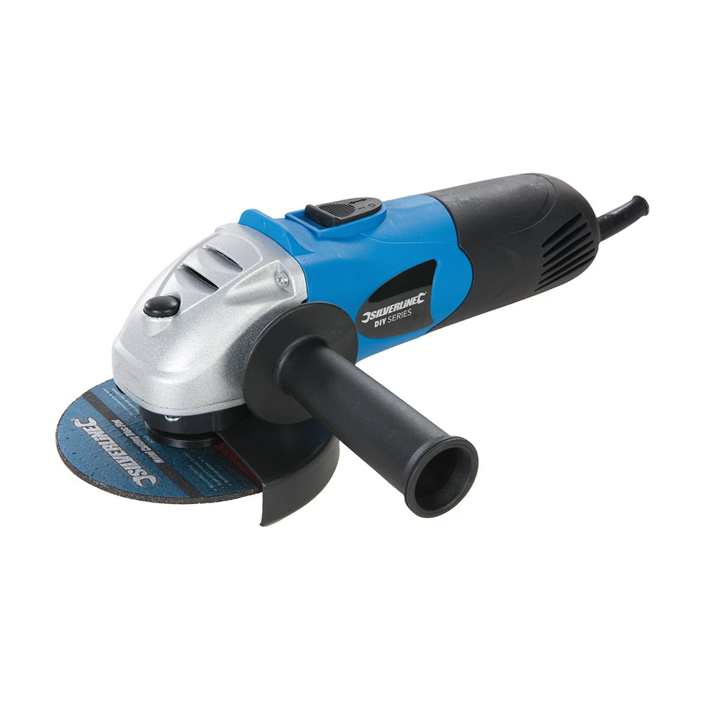 Angle grinders with overload protection for extended tool life-Silverline 650W Angle Grinder 115mm