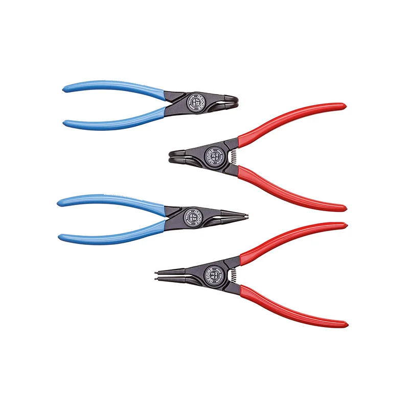 Durable pliers for metalworking and fabrication-GEDORE 1692283 1102-001 RZB1-11 Pliers set, 4 Pieces