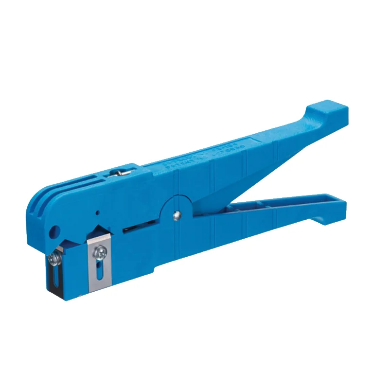 Angle grinders for grinding concrete and stone surfaces-Wire cutters with insulated handles for electrical safety-Ideal 45-164 Big Blue Adjustable Blade Ringer Stripper