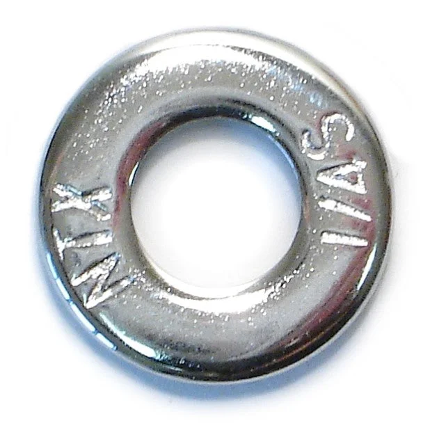 Heavy-duty washers for high-stress environments-1/4" x 9/32" x 5/8" Chrome Grade 2 SAE Extra Thick Washers (10 pcs.)