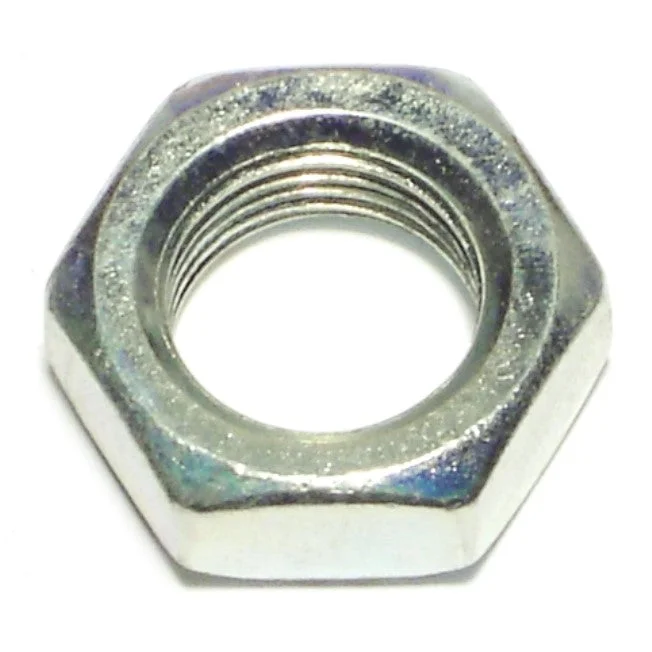 Fine thread nuts for precision installations-1/2"-20 x 27/32" Zinc Plated Steel Fine Thread Hex Jam Nuts