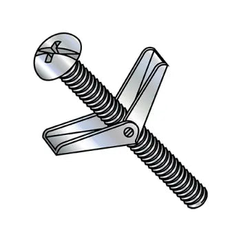 Bolts for securing structural beams and supports-JFAST 3148TBCR - 5/16X3  Combination Round Head Toggle Bolt Zinc, Case Quantity: 
25