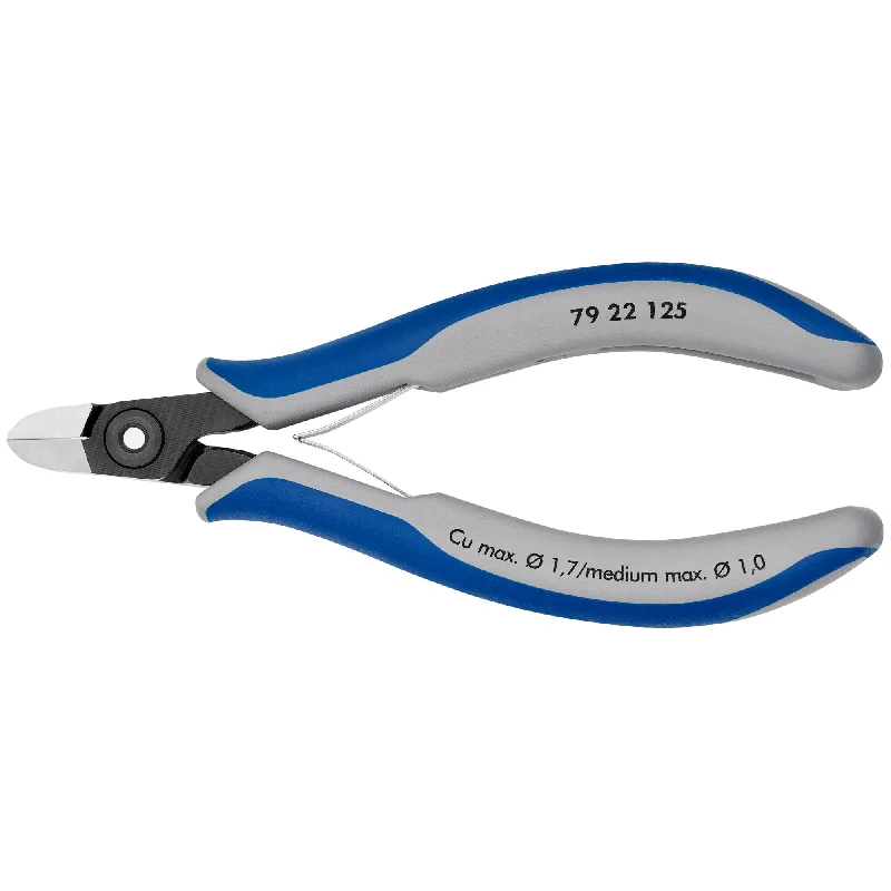 Small head pliers for accessing tight spaces-Knipex 79 22 125 5" Electronics Diagonal Cutters