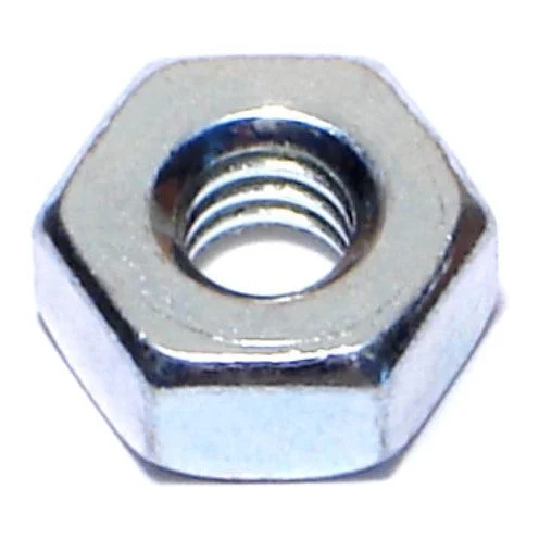 Dome-style nuts for smooth finishes-1/4"-20 Zinc Plated Grade 2 Steel Coarse Thread Heavy Hex Nuts