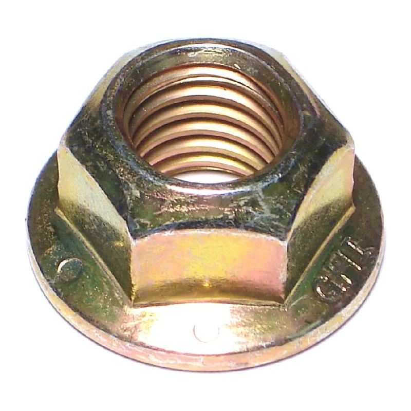 Flush nuts for smooth, low-profile applications-5/8"-11 Zinc Plated Grade 8 Steel Coarse Thread Flange Nuts Bolts