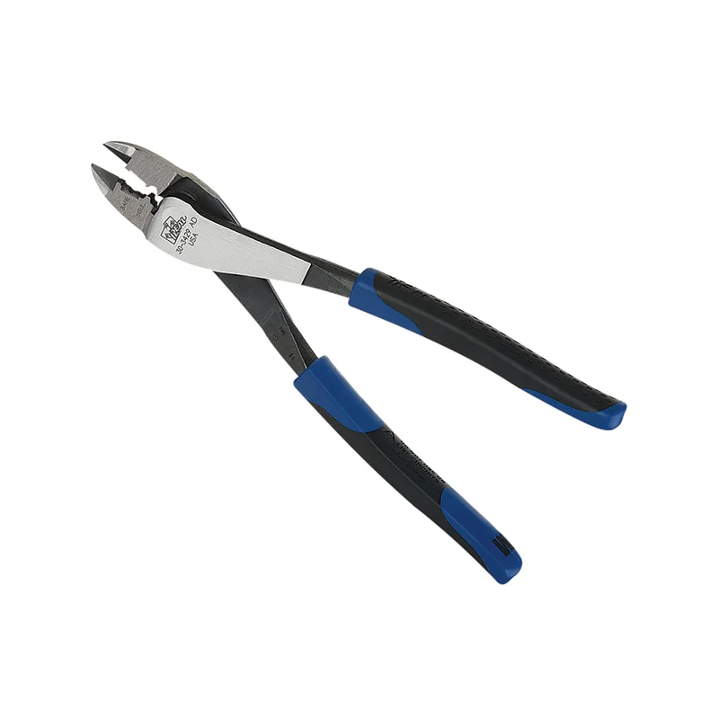 Pliers for cutting through hardened wire and cables-Ideal 30-3429 9-3/4" MULTI-CRIMP TOOL - SMART-GRIP