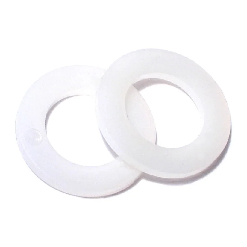 Large rubber washers for waterproof sealing-7/16" x 3/4" x 1/16" Nylon Plastic Flat Washers (20 pcs.)