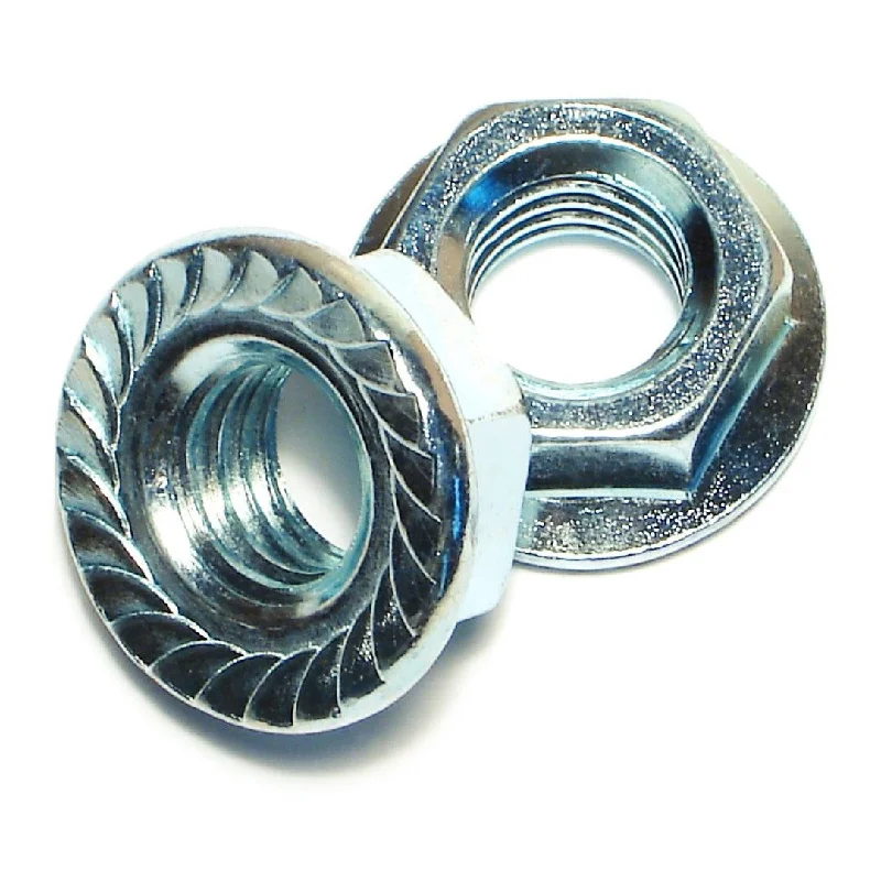 Locking nuts for automotive repairs-1/2"-13 Zinc Plated Case Hardened Steel Coarse Thread Hex Flange Nuts