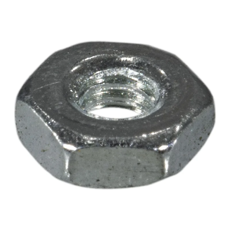 Flange nuts for secure fitting-#2-56 Zinc Plated Grade 2 Steel Coarse Thread Hex Machine Screw Nuts