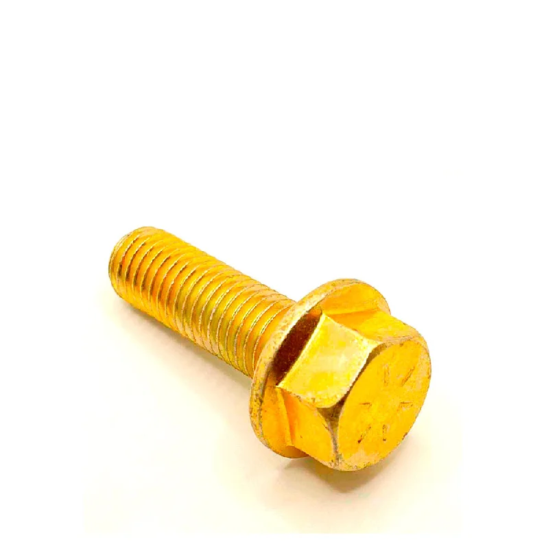 Self-tapping bolts for easy installation in metal-5/8-11 X 2in UNC Grade 8 Flange Bolt Yellow Zinc