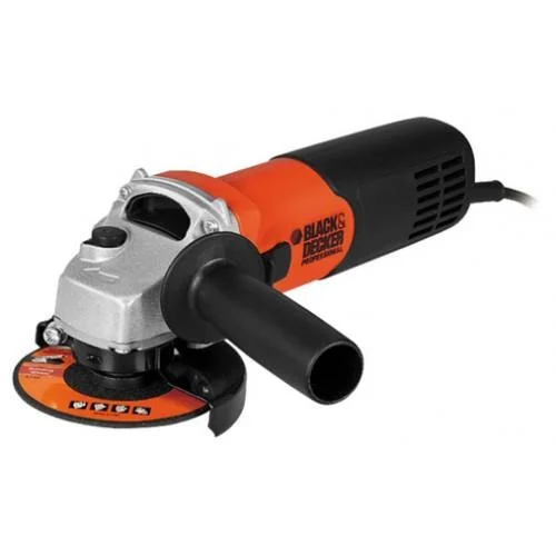 Heavy-duty angle grinders for grinding metal and steel-Black & Decker Angle Grinder 4" 850W Powerful side slider switch