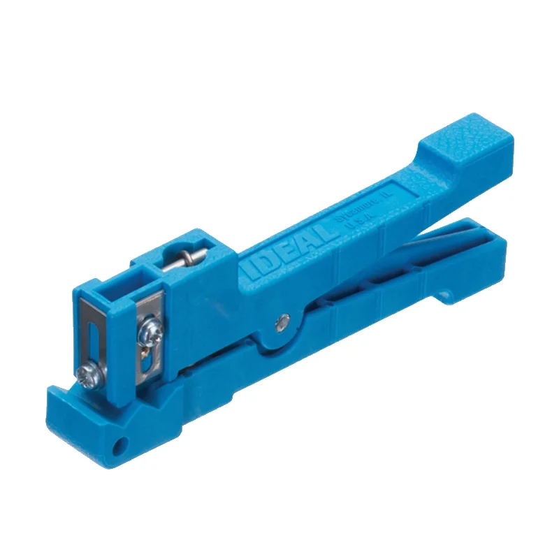 High-performance angle grinders for precision cutting-Wire cutters with anti-slip coating for secure handling-Ideal 45-163 Blue Adjustable Blade Ringer Strippers