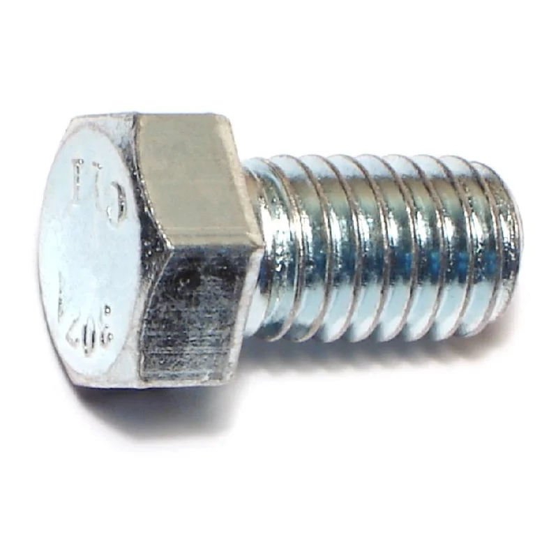 Bolts for large-scale construction projects-7/16"-14 x 3/4" Zinc Plated Grade 2 / A307 Steel Coarse Thread Hex Bolts