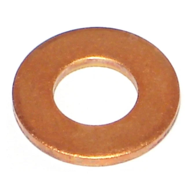 Washers for plumbing and pipe fittings-5/16" x 11/32" x 11/16" Copper SAE Flat Washers (50 pcs.)