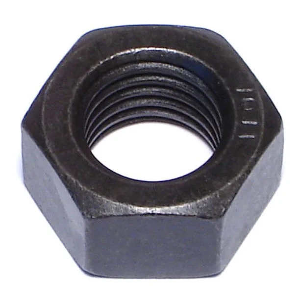 High-tensile nuts for stress-resistant fastening-16mm-2.0 Black Phosphate Class 10 Steel Coarse Thread Hex Nuts (77 pcs.)