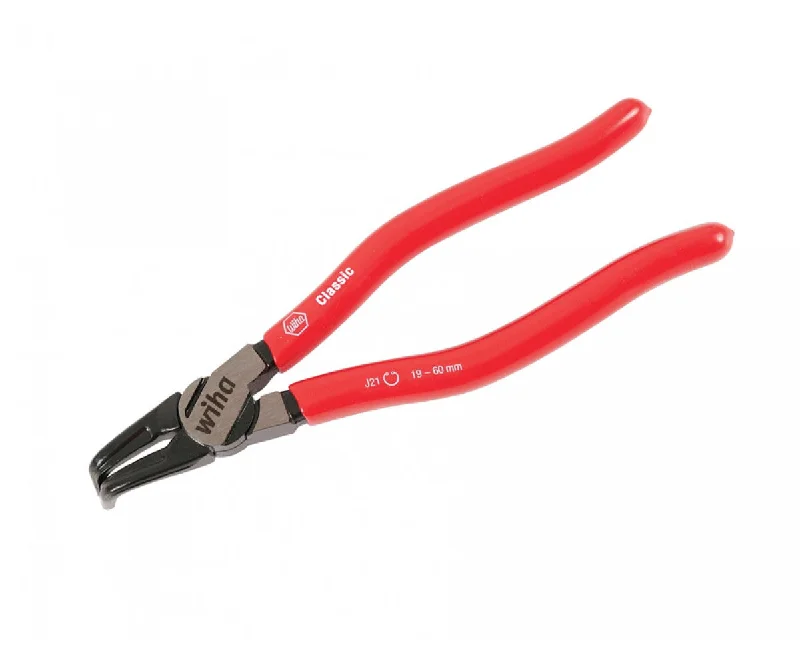 Pliers with built-in wire crimping capabilities-Wiha Tools 32656 3.5" - 5.5" 90 Degree Internal Ring Pliers