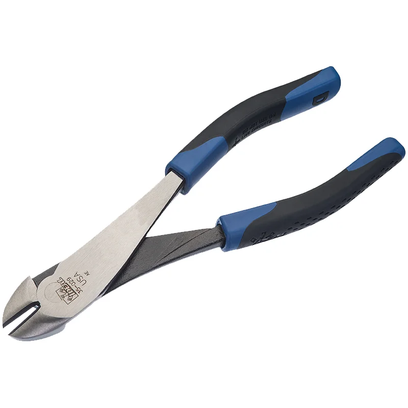 Pliers for electrical wire installation and repairs-Ideal 30-029 8" Diagonal-Cutting Plier w/Angled Head - Dipped Grip