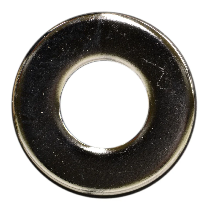 Zinc-plated washers for anti-corrosion properties-5/16" x 3/8" x 7/8" Polished 18-8 Stainless Steel USS Flat Washers (10 pcs.)