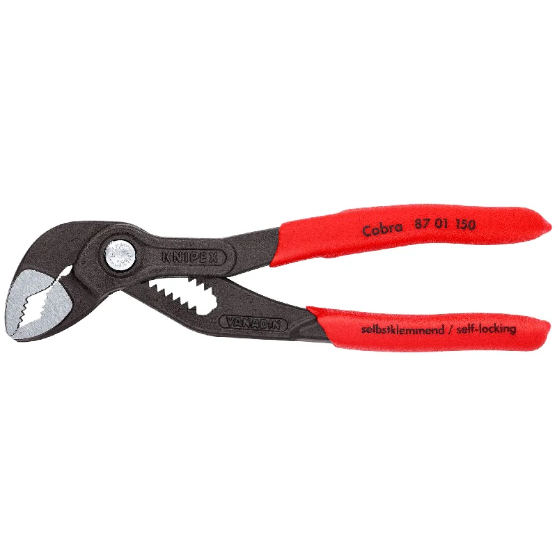 Compact pliers for electronic and microelectronic work-Knipex 87 01 150 6" Cobra® Water Pump Pliers