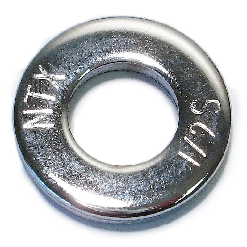 Washers with high tensile strength-1/2" x 17/32" x 1-1/16" Chrome Grade 2 SAE Extra Thick Washers (10 pcs.)