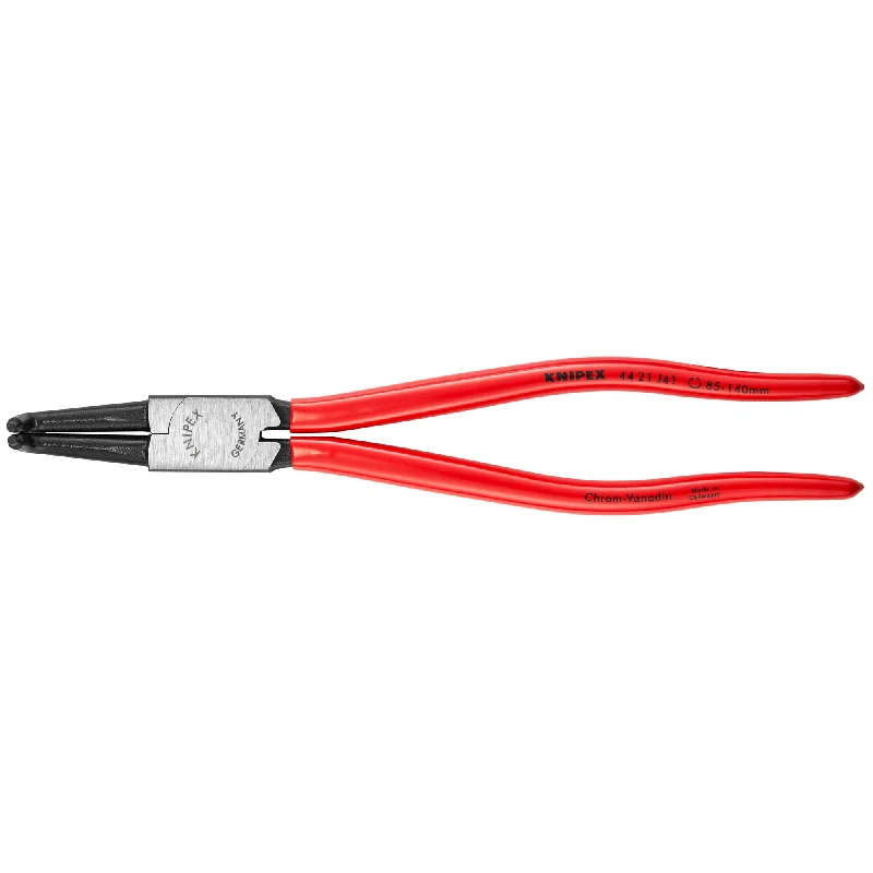 Durable, sharp pliers for cutting fasteners and wire-Knipex 44 21 J41 11 3/4" Internal 90° Angled Snap Ring Pliers-Forged Tips