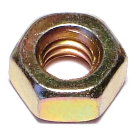 Stainless steel locking nuts for secure fastenings-1/4"-20 Zinc Plated Grade 8 Steel Coarse Thread Hex Nuts