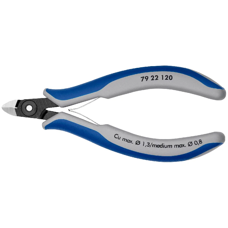 Professional-grade pliers for industrial use-Knipex 79 22 120 4 3/4" Electronics Diagonal Cutters