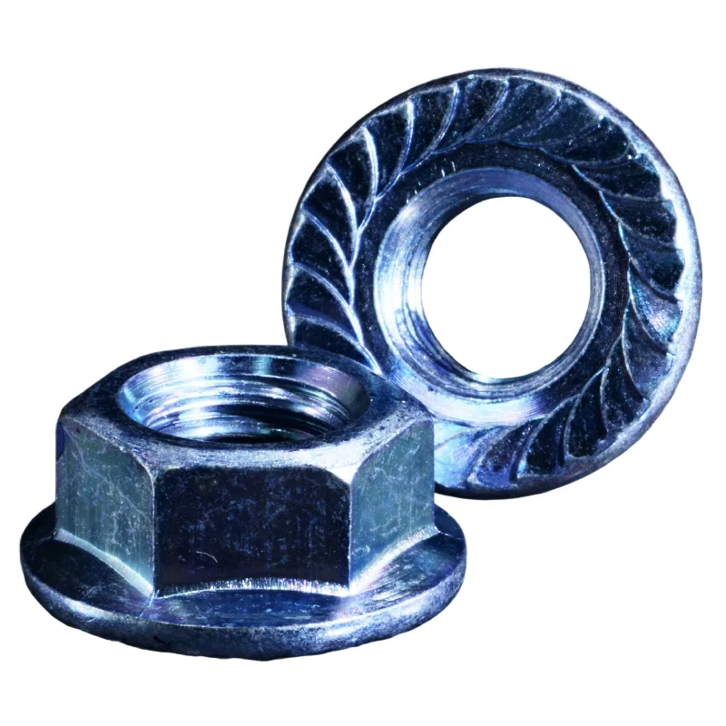 Nylon insert nuts for secure installations-1/2"-13 Zinc Case Hardened Hex Flange Nuts (113 pcs.)